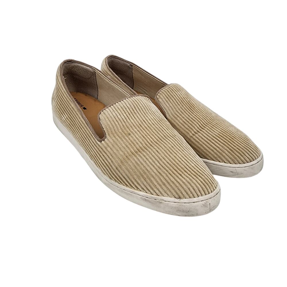 Birdies Women's The Swift Oatmeal Corduroy Slip On Comfort Shoes Size 9.5